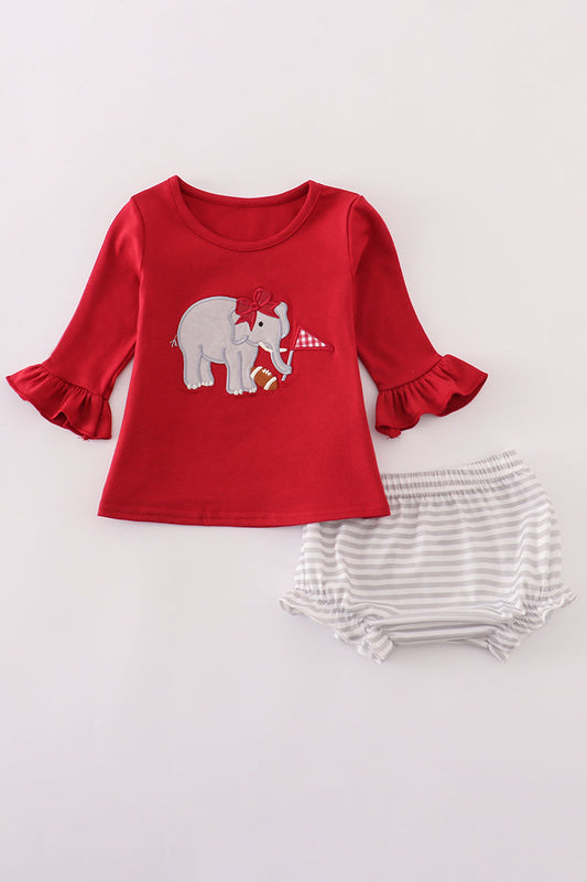 Elephant Appliqué Bloomer Set