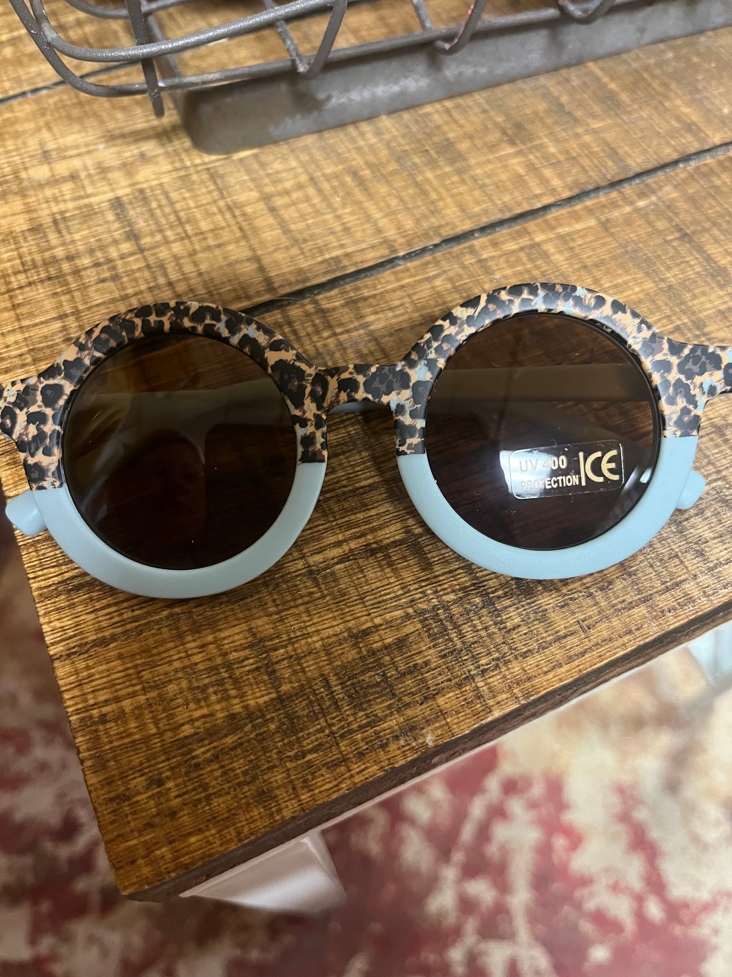 Blue cheetah Sunglasses