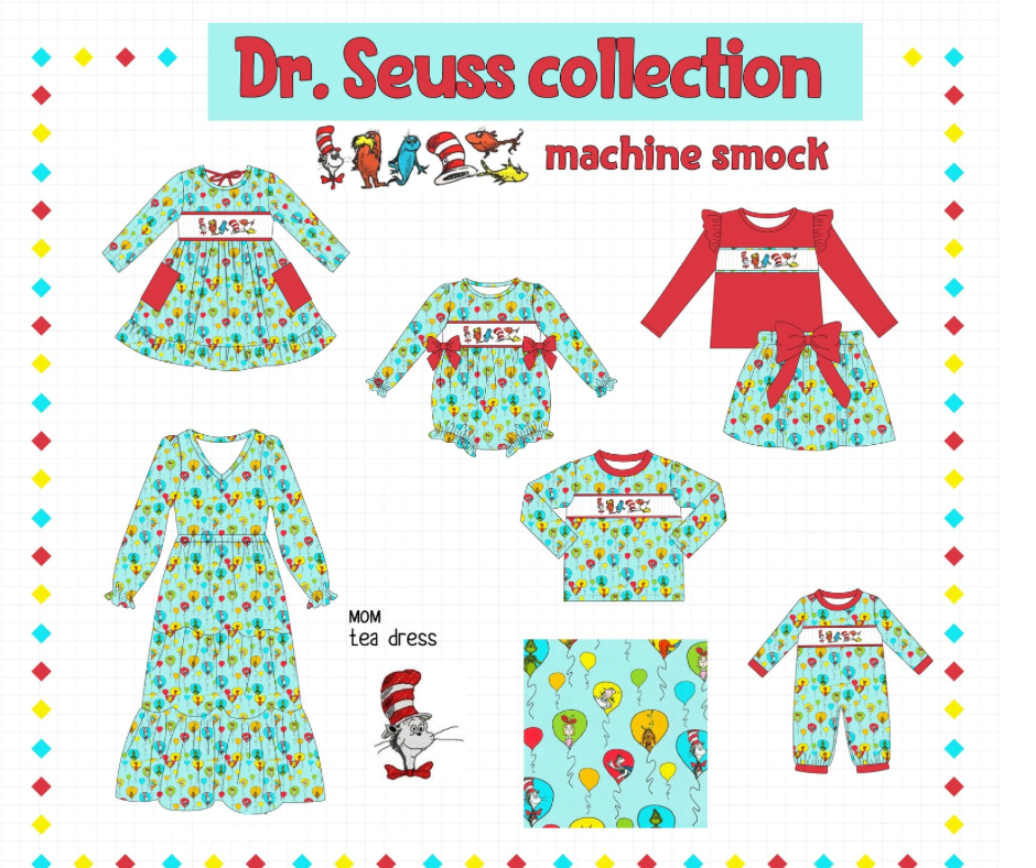PO65 MINT BOOK CHARACTER SMOCKED COLLECTION