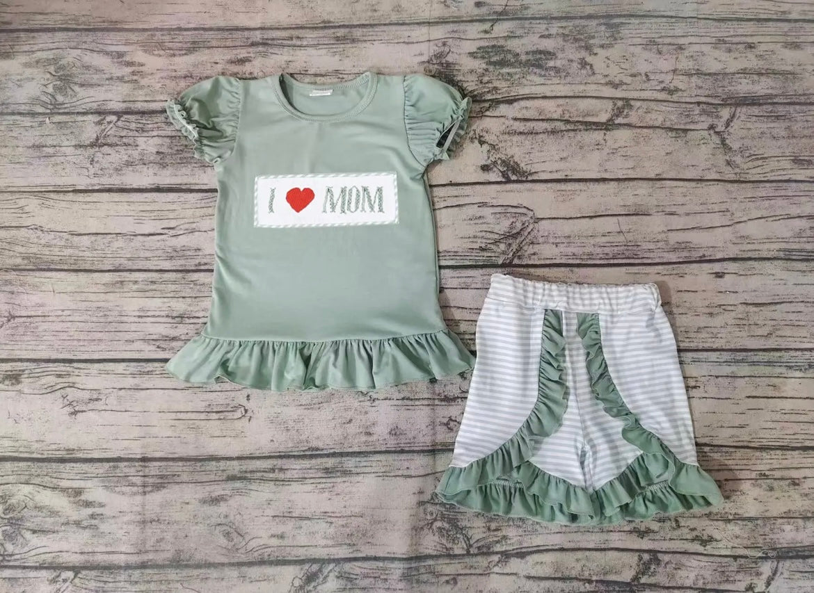 Girl I Love Mom Short Set