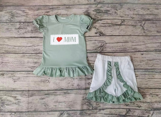 Girl I Love Mom Short Set